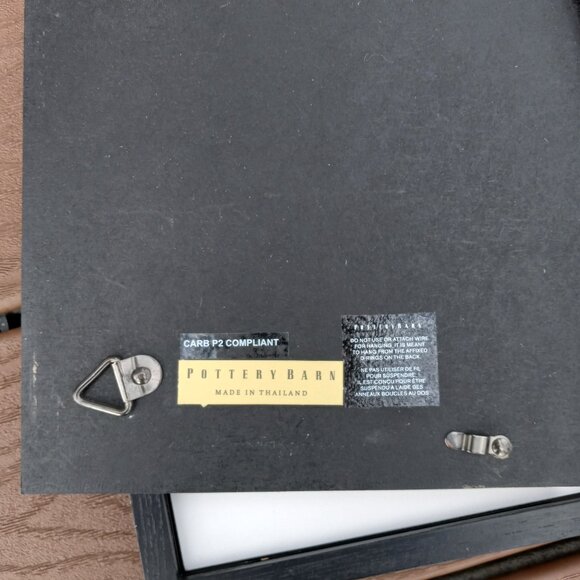 Pottery Barn 11x14" Wood Document Frame Black Brown - Picture 7 of 16